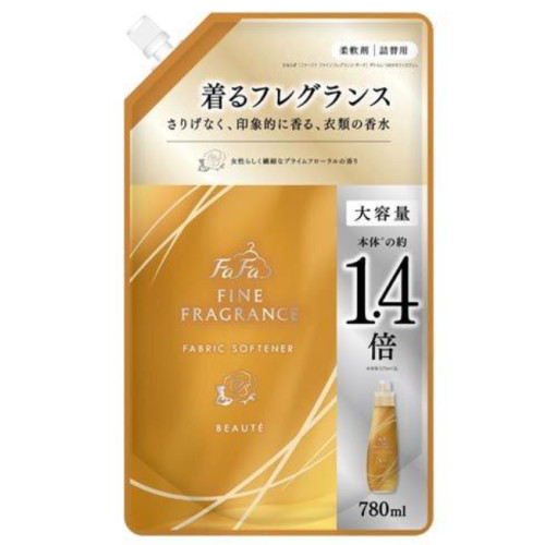 Кондиционер-ополаскиватель для белья FaFa Fine Fragrance Beaute с антистатическим эффектом 780 мл